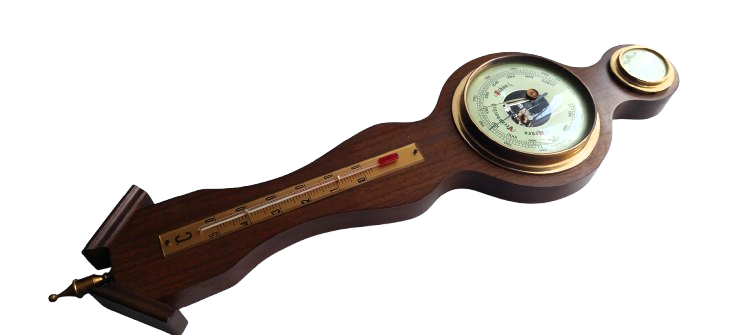 Vintage Large wood   - Weather Station - Made In West Germany