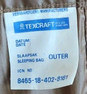 Vintage SADF Army Sleeping Bag with an Inner- Rare find with having an inner