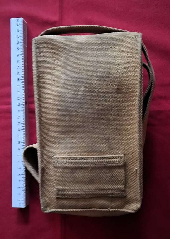 Rare Original WW2 South African / British P37 Canvas Pouch with Shoulder Sling (1939 Pattern - Di...