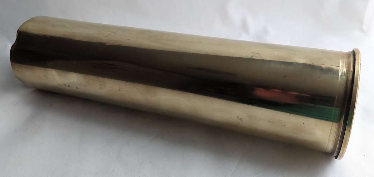 Brass Artillery Shell Casing - 13 Pounder Mark 2 -1916