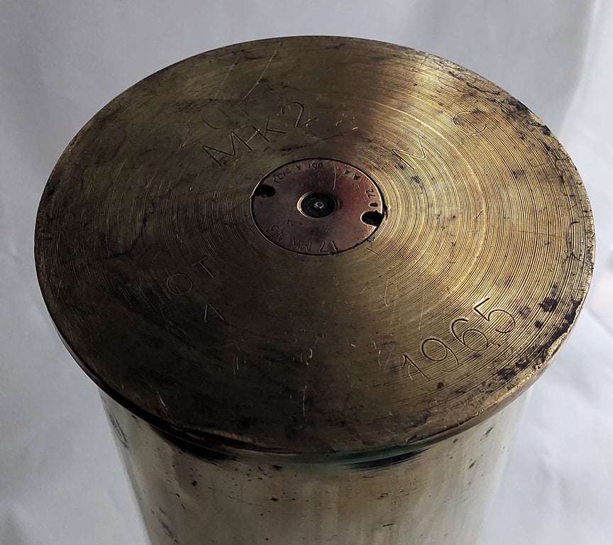 Brass Artillery Shell Casing - 20 Pounder Mark 2 -1965