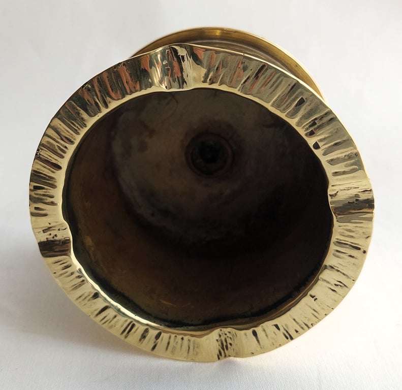 Trench Art - 1 Off Brass Shell (Shaped in the shape of an ashtray) - 75 mm Caliber - Italian Bras...