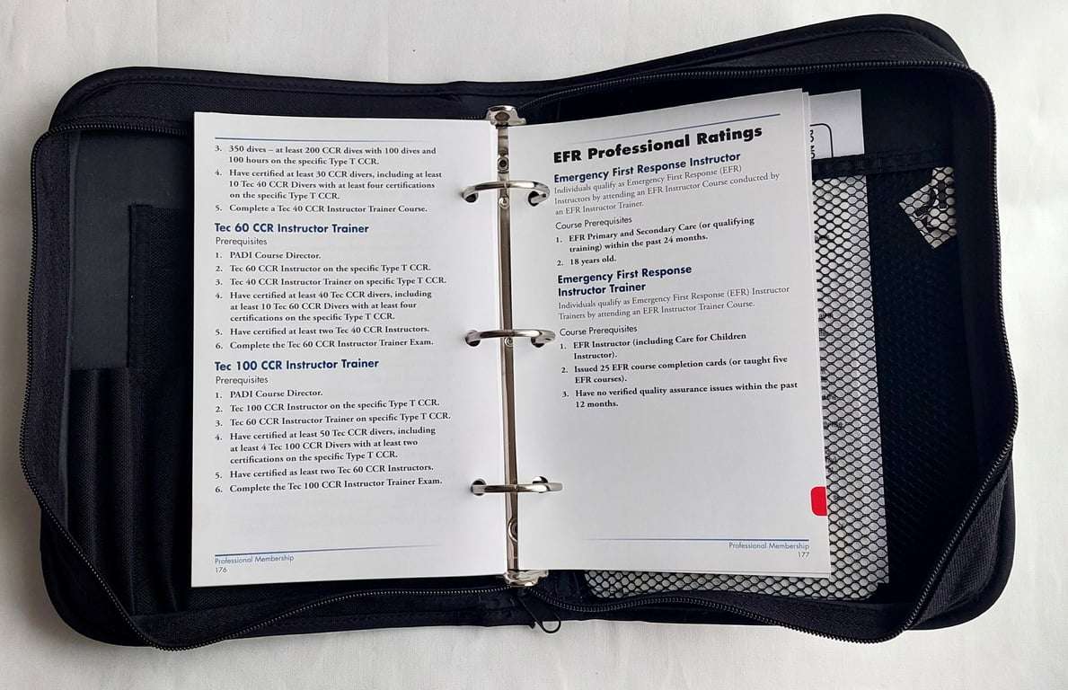 Padi - Instructor Manual with Course / Program guides & Multilevel Recreational Dive Planner