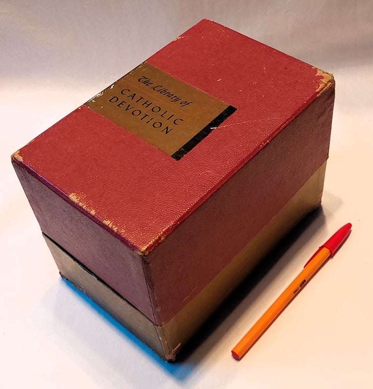 The Library of Catholic Devotion - A Box set of 3 Books - Leather bound