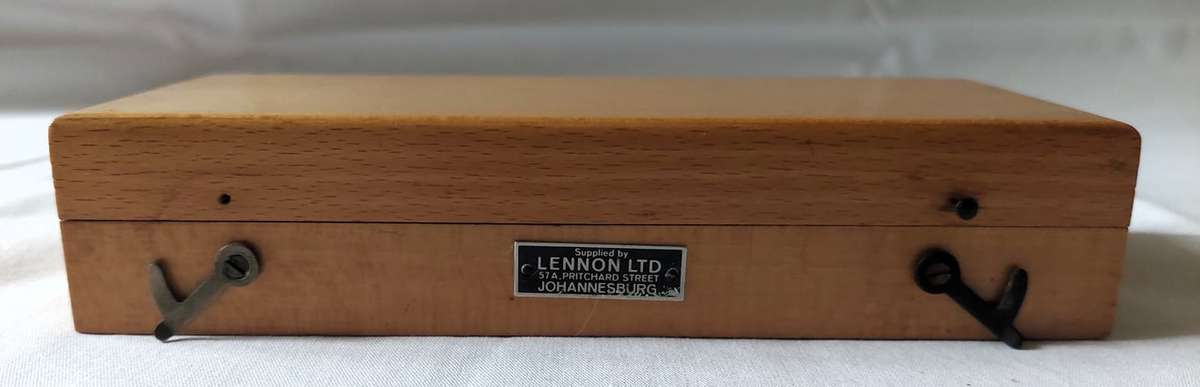 Vintage set of weights for a lab balance scale made in Germany