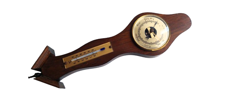 Small Barometer with a thermometer made by Barostar