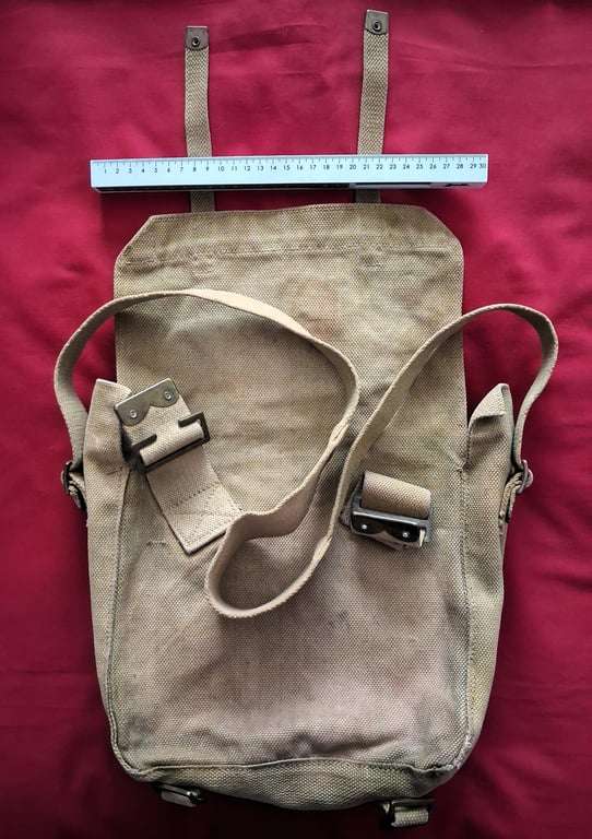 World War 2 British Pattern 1937 Webbing Small Pack - M.W. & S Ltd 1942 (Broad Arrow Marked) - Wo...