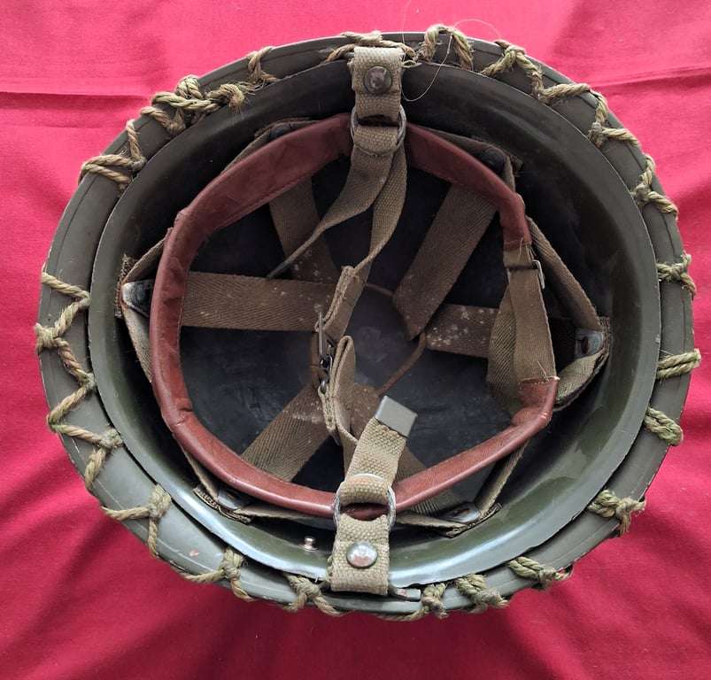 SADF Staaldak  helmet / Mosdop & Camo net - SADF Staaldak  helmet / Mosdop & Camo net