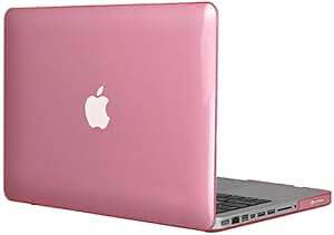 Topideal Crystal Hard Shell Case Cover 13-MacBook Pro 13.3 Non-Retina Model: A1278 Pink (Pink)