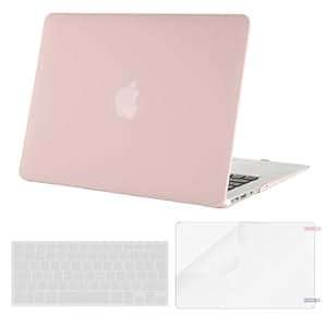 MOSISO Plastic Hard Case with Clear Keyboard Cover with Screen Protector for MacBook Air 13 Models: