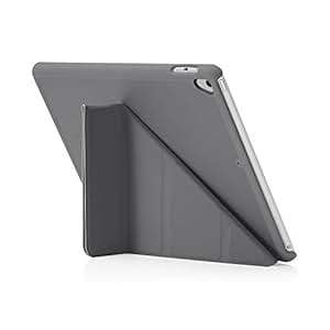 Pipetto iPad 9.7 2018/2017 Origami Case 6th/5th Generation Cover Auto Wake/Sleep Dark G (Grey)