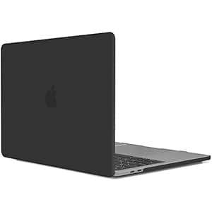 iDOO Matte Soft Touch Plastic Hard Case Protecti (MacBook Pro 13in (2016 Release) A1706/A1708)(Black