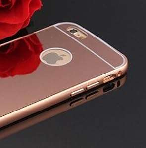 iphone 6/6s Luxury Aluminum Ultra-thin Mirror Metal Case Cover (iphone 6/6s, Rose Gold)