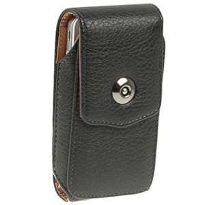 Real leather vertical belt case / holster for Apple iPhone 6 / iPhone 7 with belt clip and magnetic