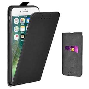 Adicase iPhone 7 Plus Case Leather Flip Case Slim Cover Apple iPhone 7 Plus/8 Plus 5.5 (Black)
