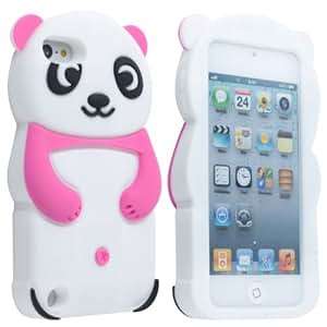 eFuture TM Hot Pink Cute 3D Panda Soft Silicone Gel Case Cover Fit the Apple iPod/Touch5 eFutur