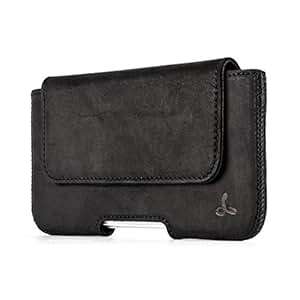 Snakehive Apple iPhone 7 Premium Leather Pouch Case Holster with Belt Loop for Apple iPhone 7 Bla