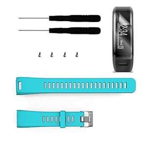 TUSITA Replacement Wristband Strap Accessory for Garmin Vivosmart HR with Screen Protector