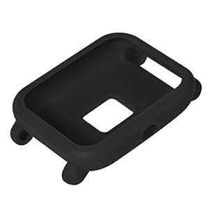 Sopear Amazfit Bip Youth Protector Case Soft Silicone Protective Case Frame Shell Xiaomi (Black)