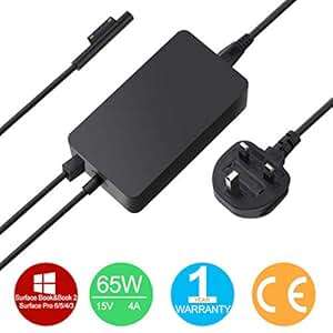 SUPERNIGHT Surface Pro Charger Surface Book Charger 65W 15V 4A Power Supply Adapter Windows Tab