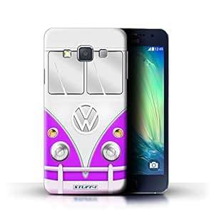STUFF4 Phone Case / Cover for Samsung Galaxy A3/A300 / Purple Design / VW Camper Van Collection