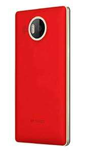 Mozo Microsoft Lumia 950 XL Qi Wireless Charging Back Cover Case with NFC - True Red/Gold