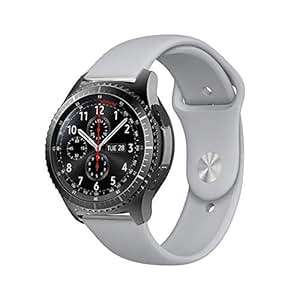 BarRan Huawei Watch GT straps 22MM Quick Release Soft Silicone Replacement Strap H (22MM)(stone)