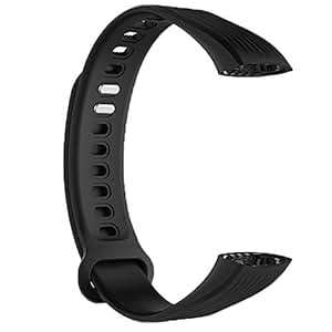 CAheadY Replacement Multiple Color Smart Watch Silicone Strap Huawei Honor B3 Sweat (Black)