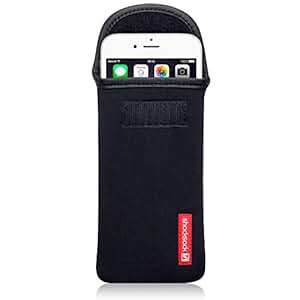 iPhone 6 Plus Case, Shocksock [Black] iPhone 6 Plus Neoprene Case Impact Resistant Pouch with Velcr