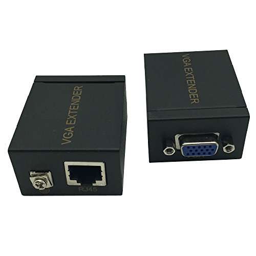 DONG One Pair 60M VGA Extender Female To Lan Cat5 Cat5e RJ45 Ethernet Female Ada