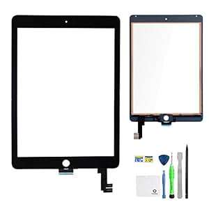 iPad air 2 Screen Replacement FixCracked iPad air 2 Digitizer Touch Screen Front Glass AssemblyBlack