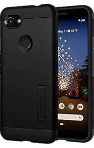 Spigen Tough Armor Compatible Google Pixel 3a Case Cover 2019 Black (Black)