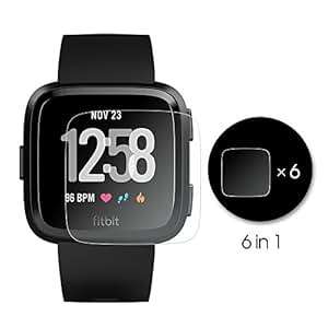 AWINNER Fitbit Versa Screen Protector Premium HD Clear Tempered Free Lifetime Replacement Warra