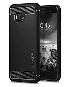 HTC U11 Case Spigen Rugged Armor HTC U11 Case Cover with Resilient Shock Absorption and Carbon