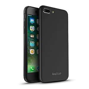 iPhone 7 Plus Case, AnsTOP Slim Fit [360 Degree Full Body Protection] Dual Layer Case with Tempered