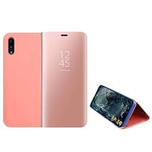 Funda Mirror Plating Flip Case for Huawei P20 Rose Gold