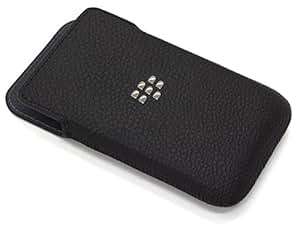 BlackBerry Leather Pocket Case Cover Pocket Pouch Sleeve for Blackberry Classic Black