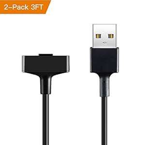 Fitbit Ionic Charger Getwow Replacement Charger Charging Cable or Charging Station Dock (3FT 2-Pack)