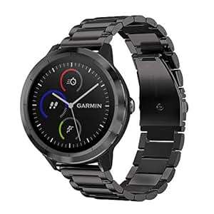 FINTIE Garmin Vivoactive 3 B20mm Quick Release Stainless Steel Metal Replacement Strap Wrist