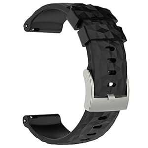 AWADUO Suunto Spartan Sport Wrist HR Baro Replacement BReplacement Silicone Wri (Silicone Black)