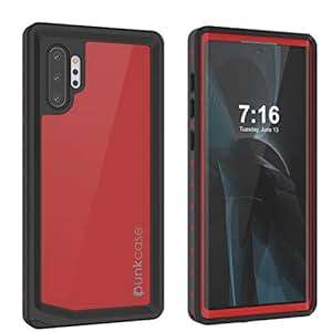 PunkCase Galaxy Note 10 Plus Waterproof Case StudStar Series Slim Fit IP68 Certified Shockproo (Red)