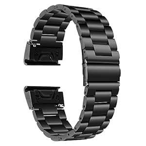 TRUMiRR Fenix 5X Watchb26mm Quick Release Easy Fit Watch BStainless Steel Strap Garmin F