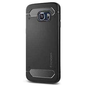 Galaxy S6 Edge Case, Spigen [Rugged Armor] Resilient [Black] Ultimate protection from drops and i