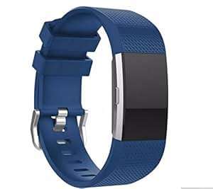 MyFitBands Strap Fitbit Charge 2 Replacement Sports BMetal Clasp