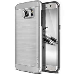 Galaxy S7 Edge Case, OBLIQ [Slim Meta][Satin Silver] Slim Fit Premium Dual Layer Protection Case wi