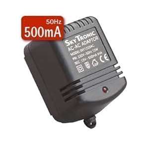 2.1mm 9V AC Mains Power Supply Adapter 9Vac 500mA