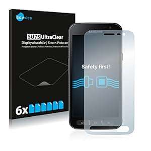 6x Savvies Screen Protector for Samsung Galaxy Xcover 4 Protection Film Transparent Bubble-Free