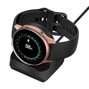 FASTSNAIL Charger StSamsung Galaxy Watch Active 40mm/Active 2 40mm 44mm Charger Doc (Black)