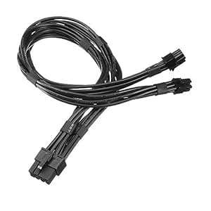 iHaospace Dual Mini 6 Pin to 8 Pin PCI-e Y Splitter Power Adapter Cable Mac Pro Video Card Powe