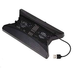 Vertical Stand Dual Cooling Fan with 3 USB HUB for Playstation PS4 Pro Console